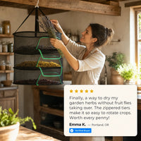 Folding Food & Herb Drying Net
