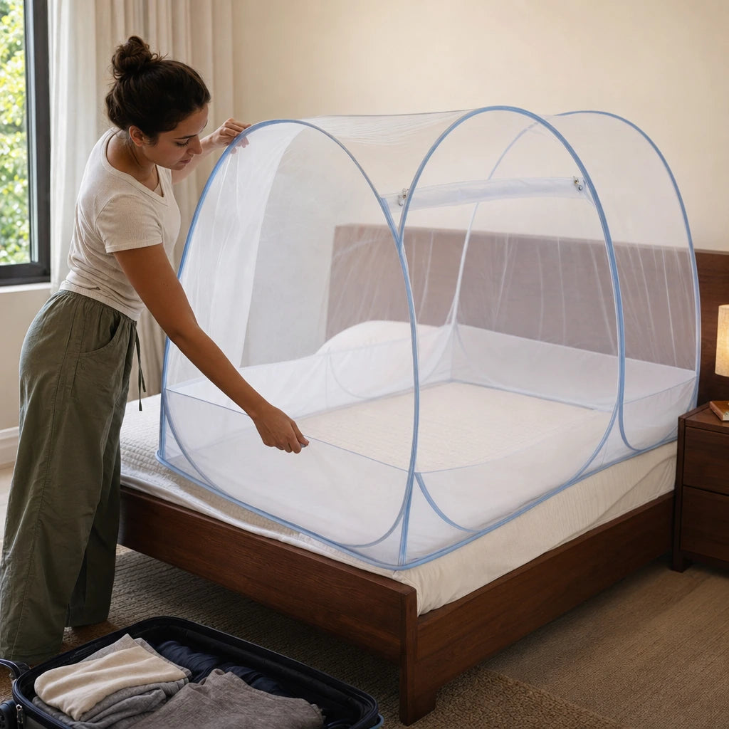 Block 3 — Folding Travel Mosquito Net
