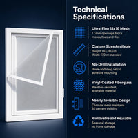 Invisible Mosquito Window & Door Screen – Custom Sizes