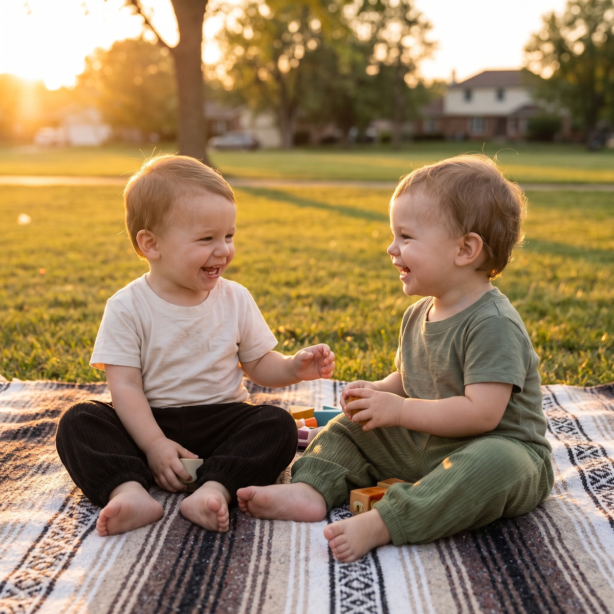 Kids' Anti-Mosquito Summer Pants - in use