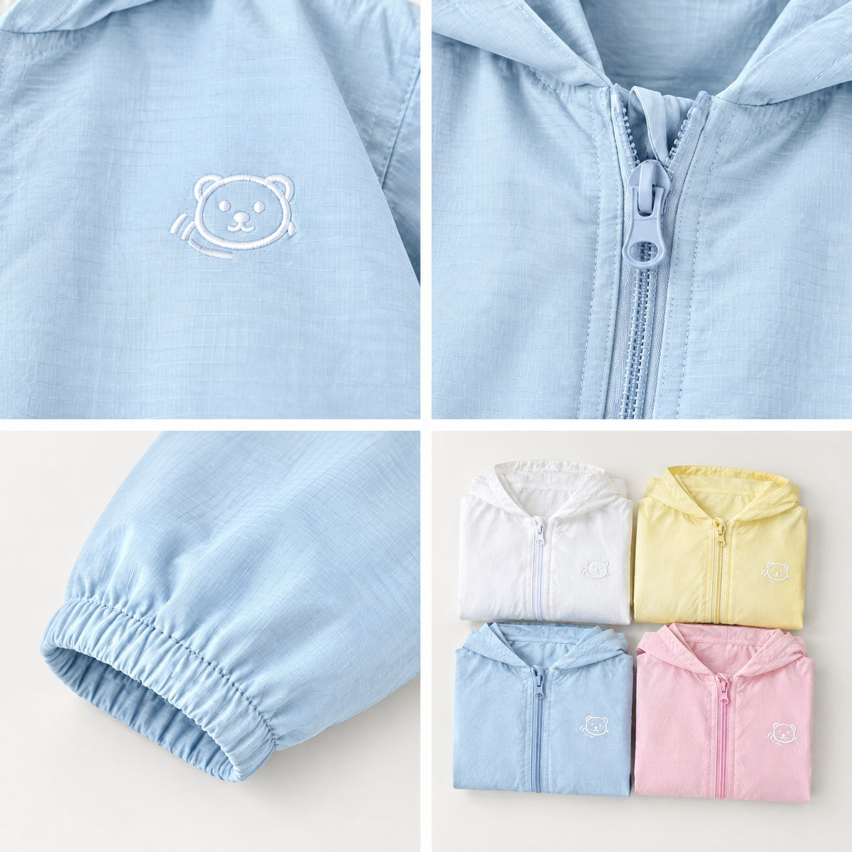 Kids' Breathable Sun and Bug Jacket - close-up details