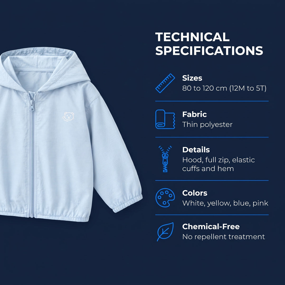 Kids' Breathable Sun and Bug Jacket