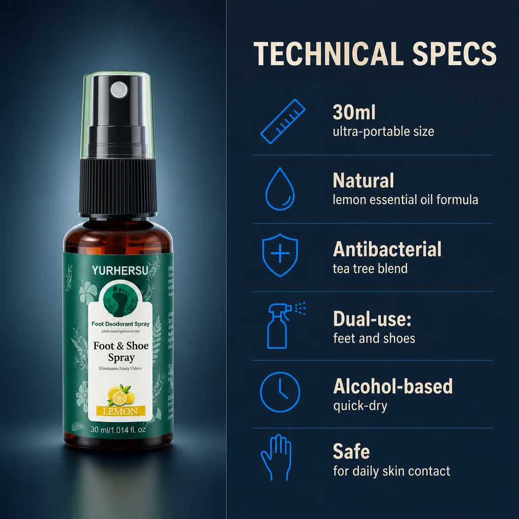 Lemon Fresh Foot Deodorant Spray