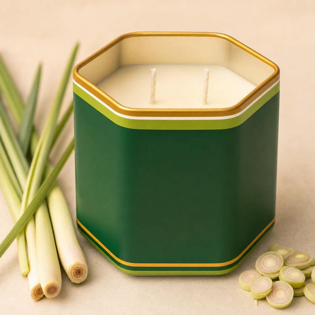 Block 2 — Lemongrass Mosquito Repellent Soy Candle