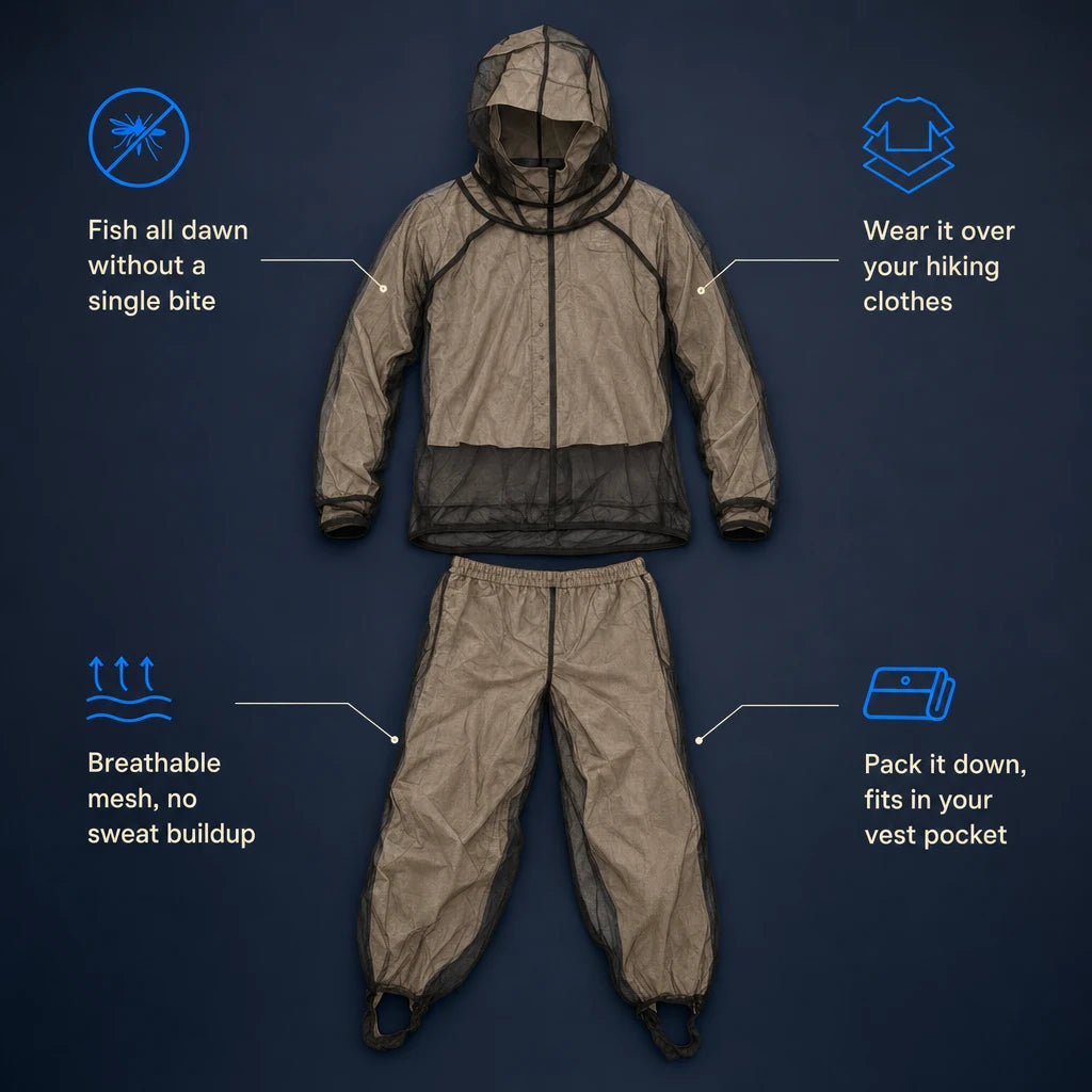 Mesh Hooded Mosquito-Proof Suit