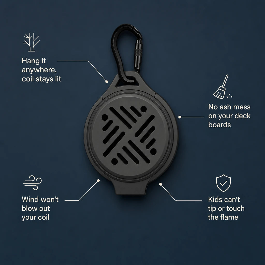Silicone Mosquito Coil Holder & Hanger