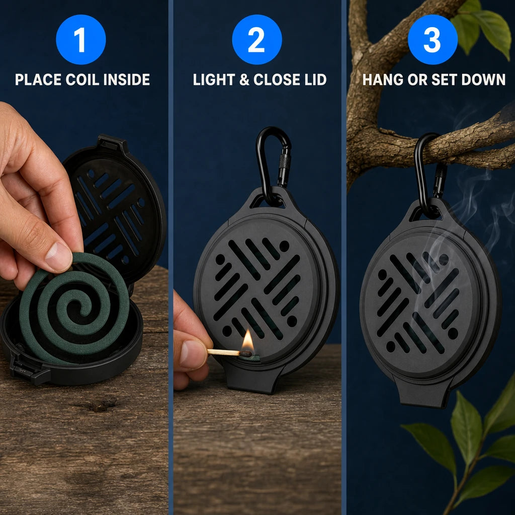 Silicone Mosquito Coil Holder & Hanger