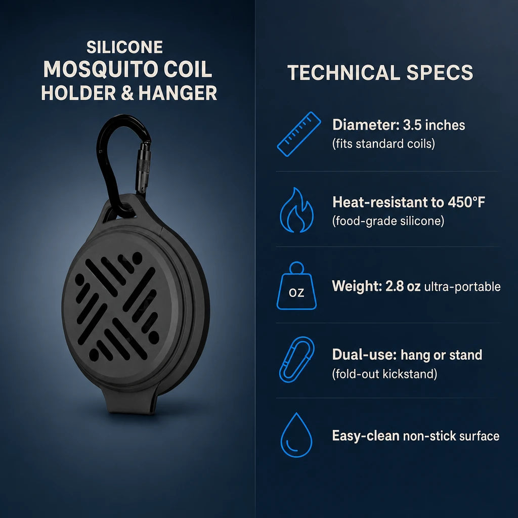 Silicone Mosquito Coil Holder & Hanger