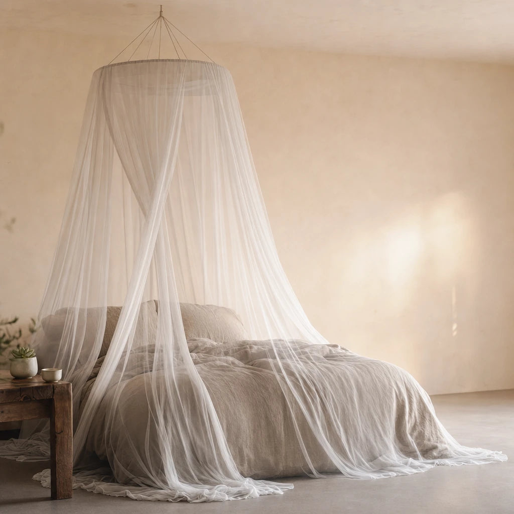 Elegant Canopy Mosquito Net for Double Bed