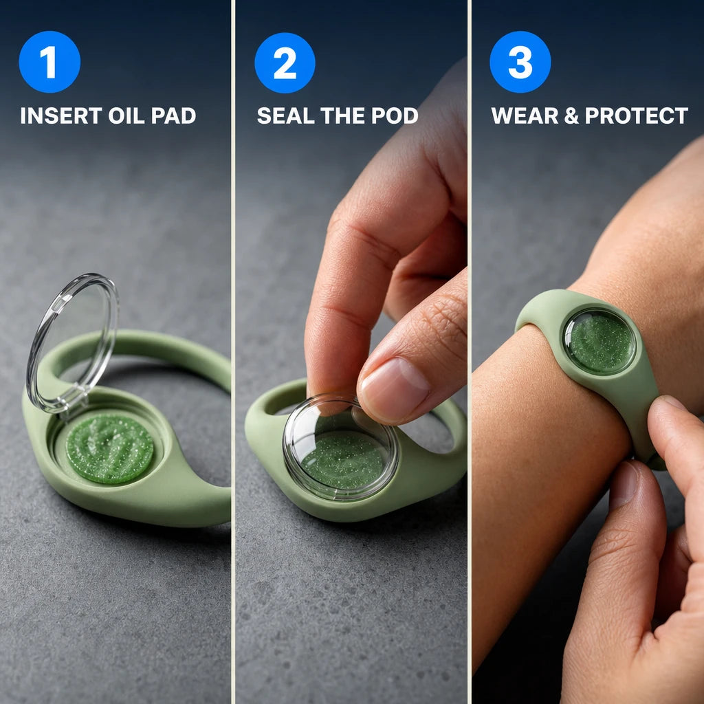 Essential Oil Mosquito Repellent Bracelet