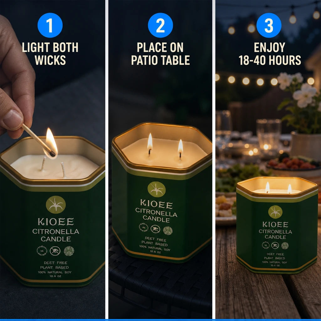 Lemongrass Mosquito Repellent Soy Candle