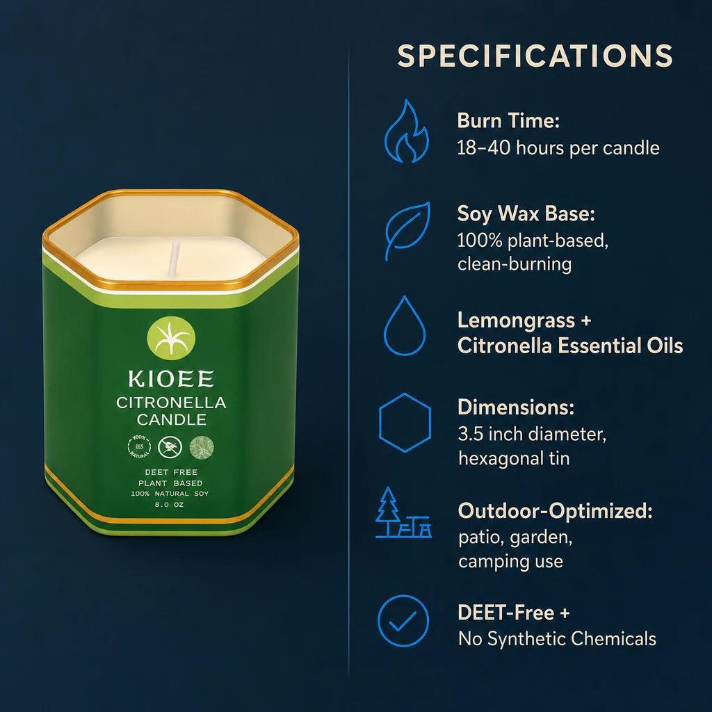 Lemongrass Mosquito Repellent Soy Candle