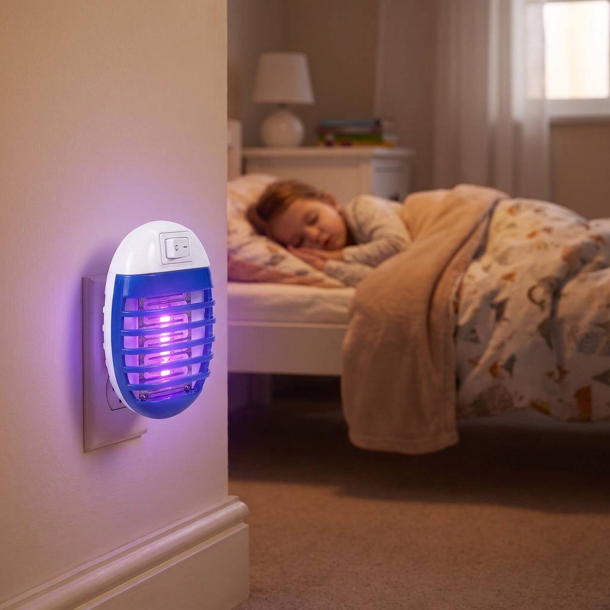 Plug-In Mosquito Zapper Night Light, 2-Pack