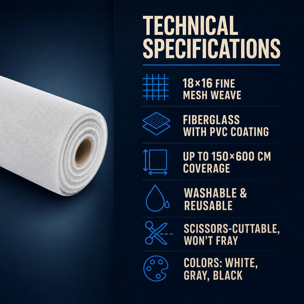 Cuttable Mosquito Screen Mesh Roll