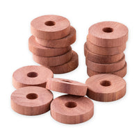 Natural Cedar Rings for Moths, 30-Pack