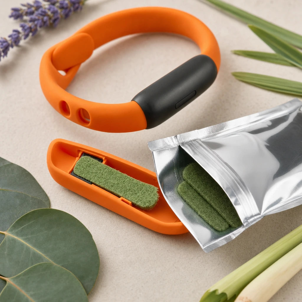 Block 2 — Natural Plant Oil Mosquito Repellent Wristband