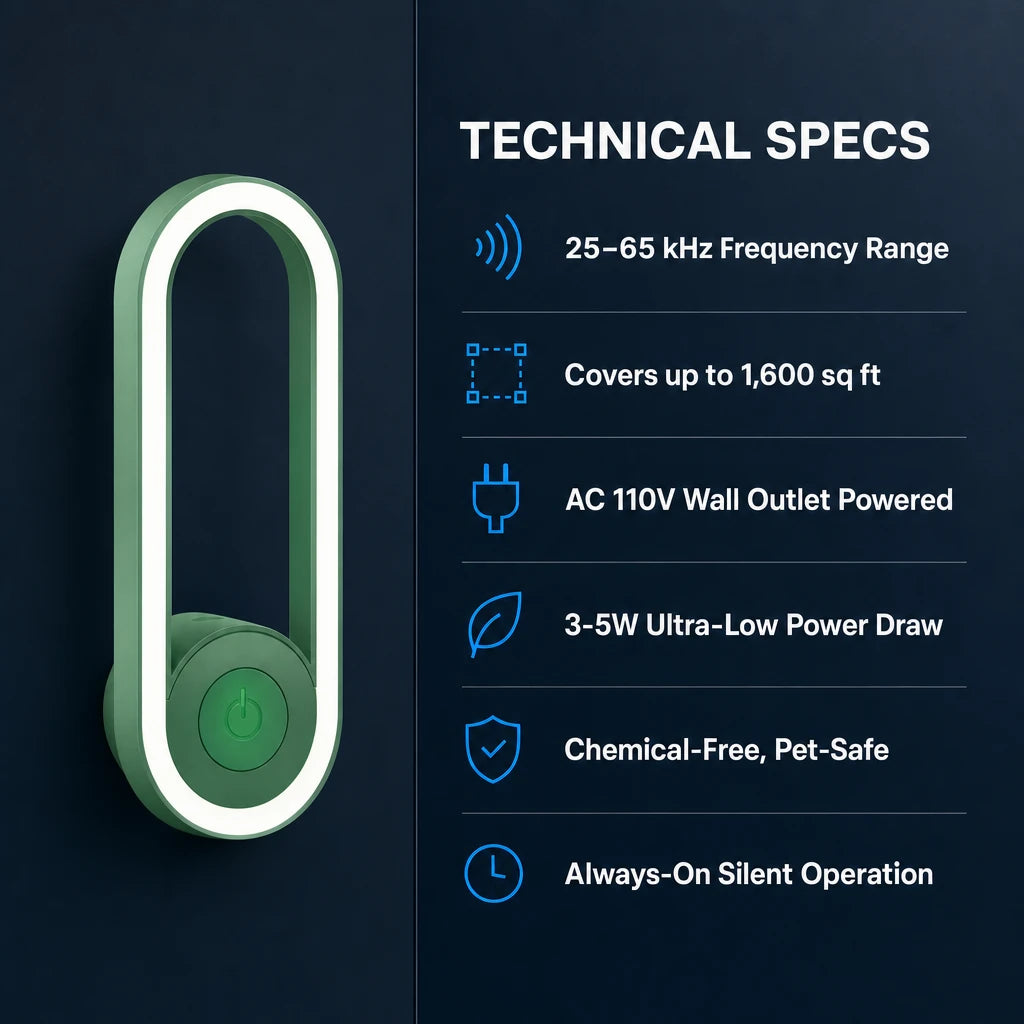 Ultrasonic Household Insect & Rodent Repeller