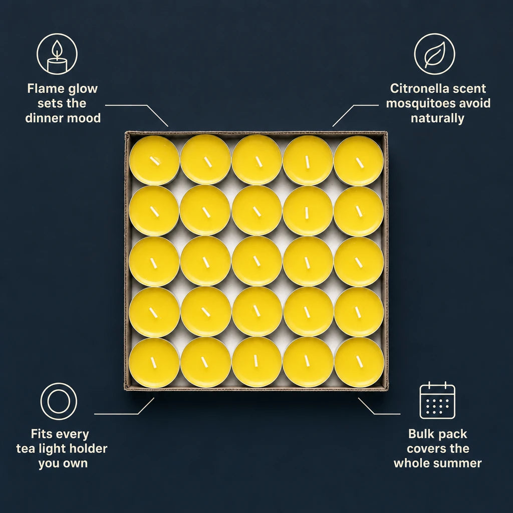Citronella Tea Light Candles 50pcs