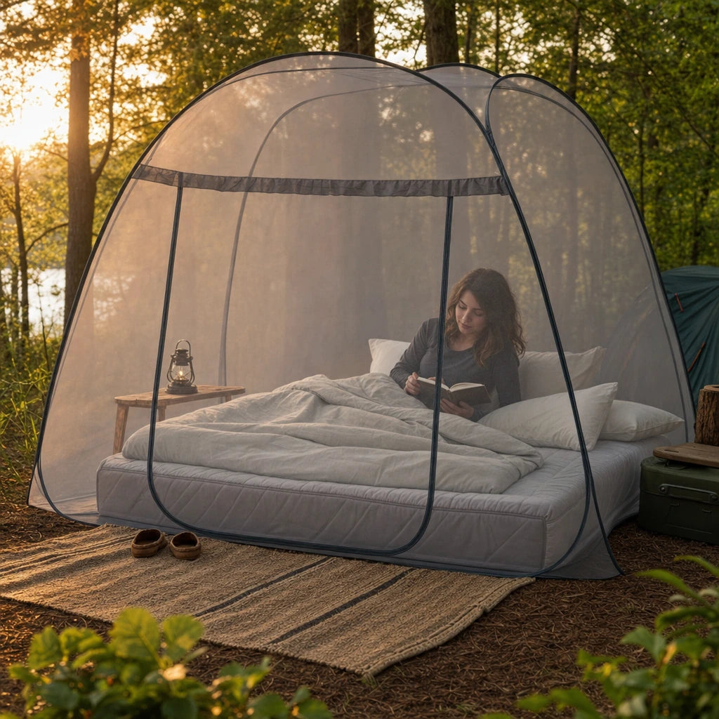 Block 1 — Pop-Up Yurt Mosquito Net