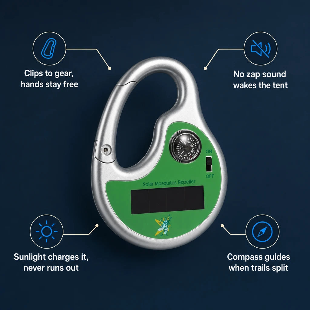 Solar Ultrasonic Mosquito Repeller with Compass