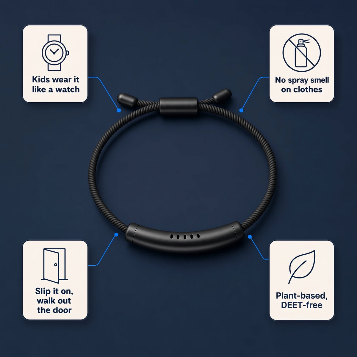 Anti-Mosquito Repellent Bracelet for Adults & Children