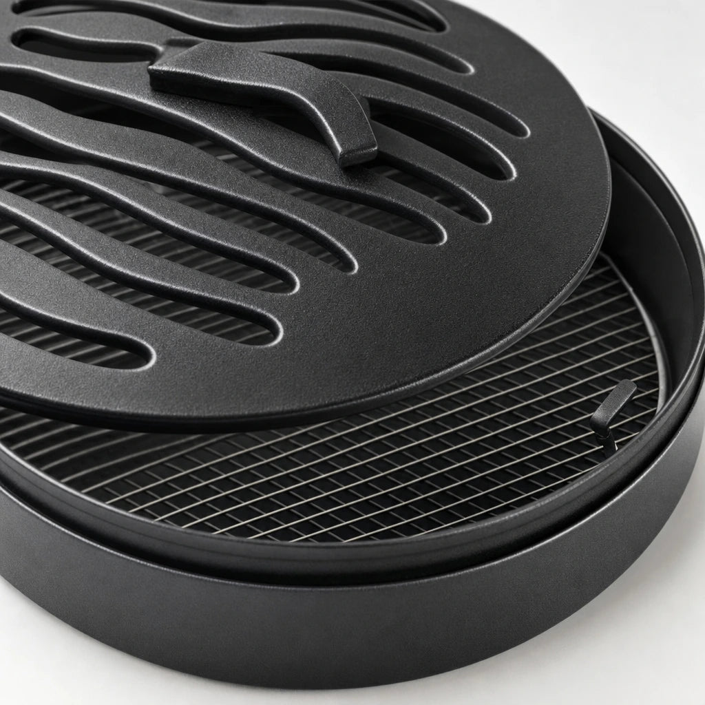 Block 2 — Retro Round Mosquito Coil Burner with Lid