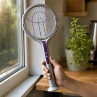 Rotating Head Bug Zapper Racket