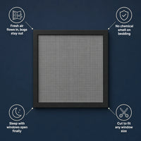 Self-Adhesive Black Window Mosquito Net