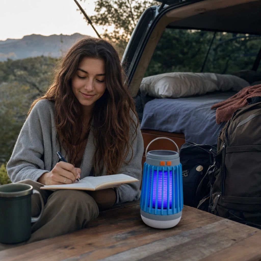 Block 3 — Solar & USB Rechargeable Mosquito Killer Lamp