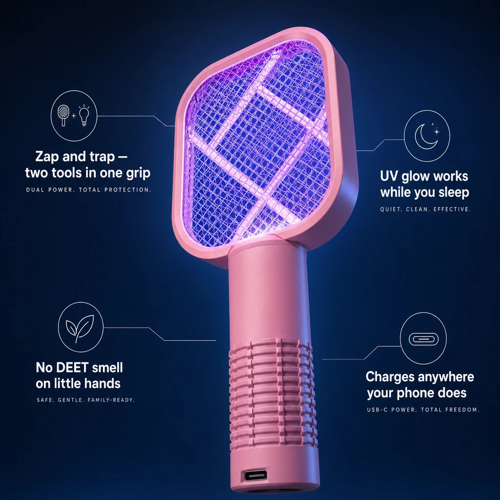 USB Mosquito Swatter & UV Trap Lamp