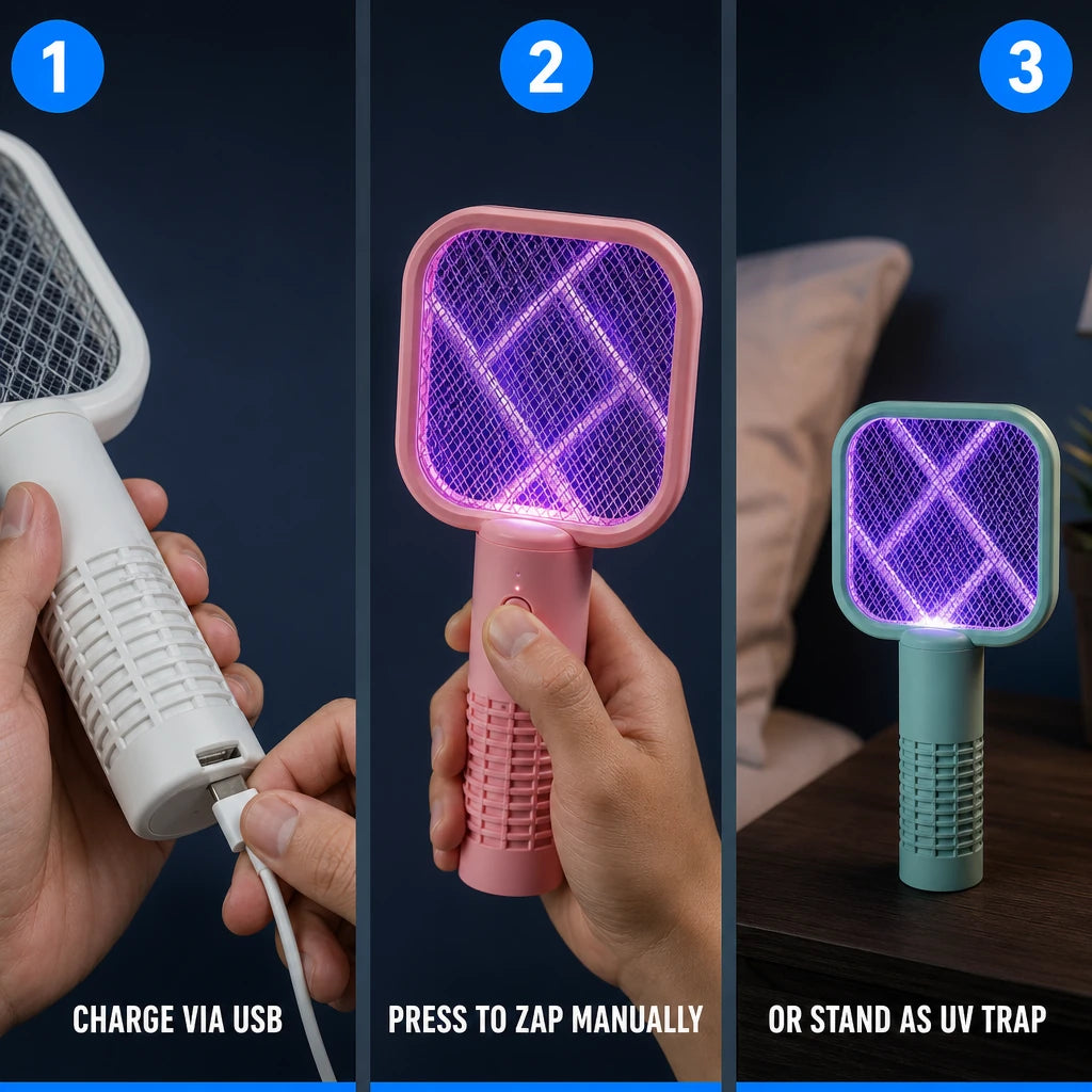 USB Mosquito Swatter & UV Trap Lamp