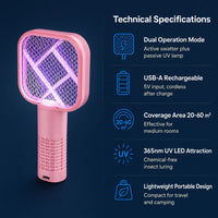 USB Mosquito Swatter & UV Trap Lamp