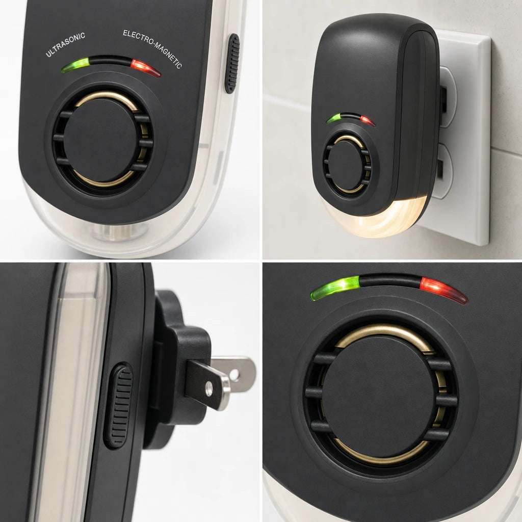 Block 2 — Ultrasonic & Electromagnetic Pest Repeller