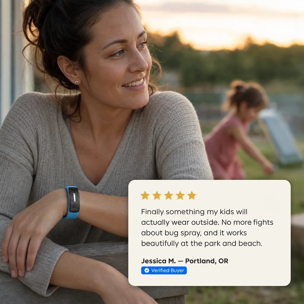 Portable Ultrasonic Mosquito Repellent Bracelet Watch