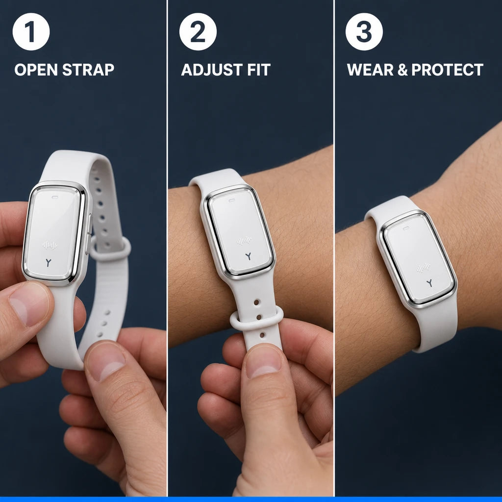 Ultrasonic Mosquito Repellent Wristband