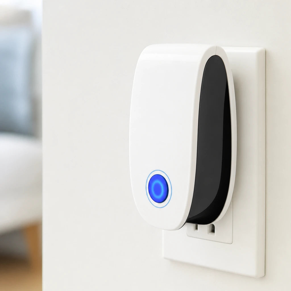 Block 2 — Ultrasonic Pest Repellent Plug-In – Mice & Spiders
