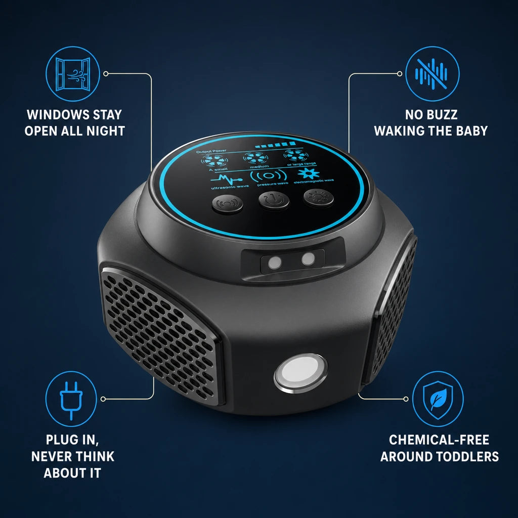 4-in-1 Ultrasonic Pest Repeller – Insects & Mosquitoes