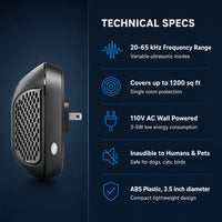 4-in-1 Ultrasonic Pest Repeller – Insects & Mosquitoes