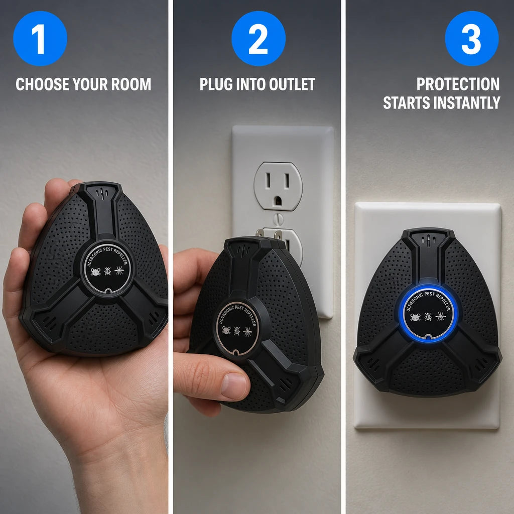 High-Power Ultrasonic Pest Repeller – Rodent