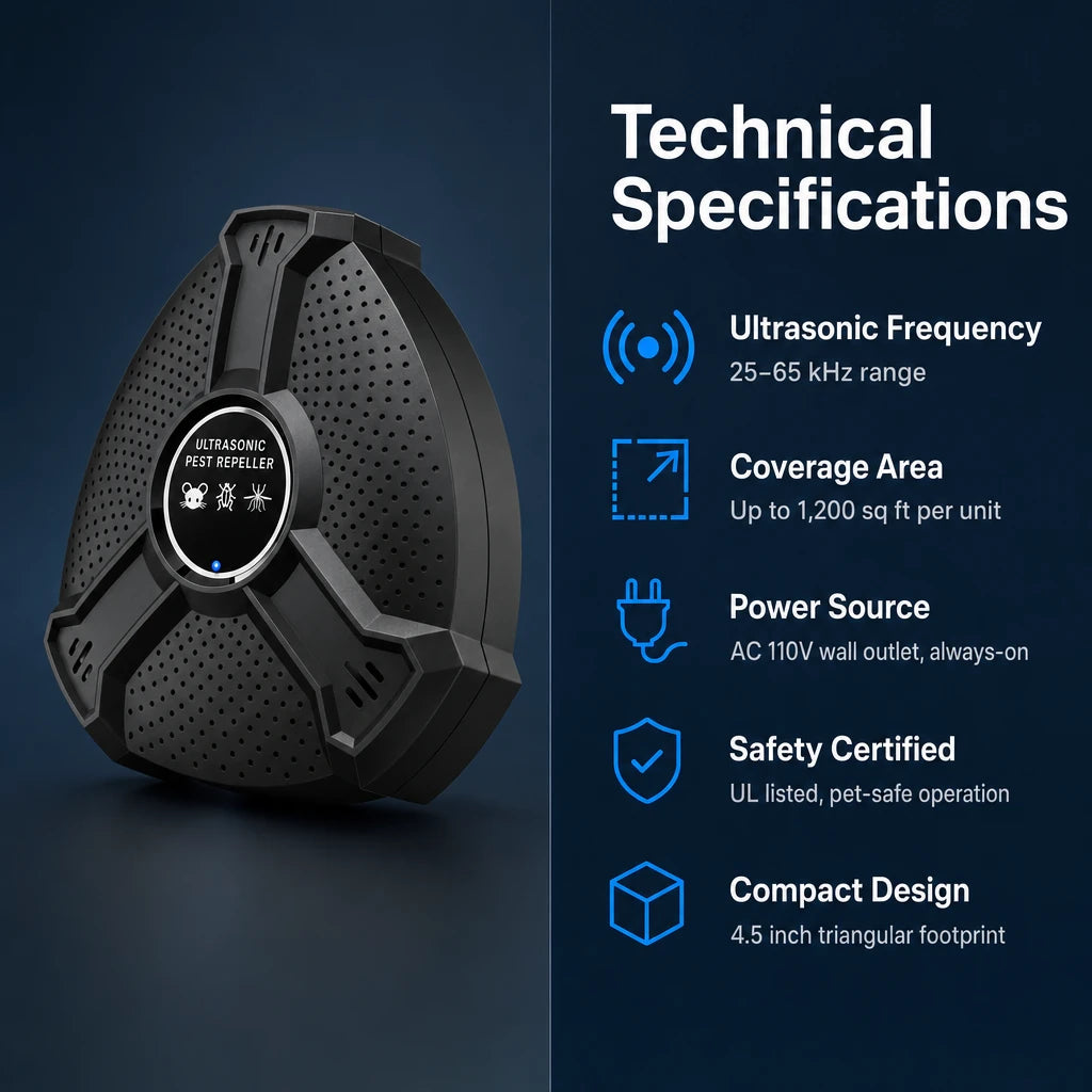 High-Power Ultrasonic Pest Repeller – Rodent