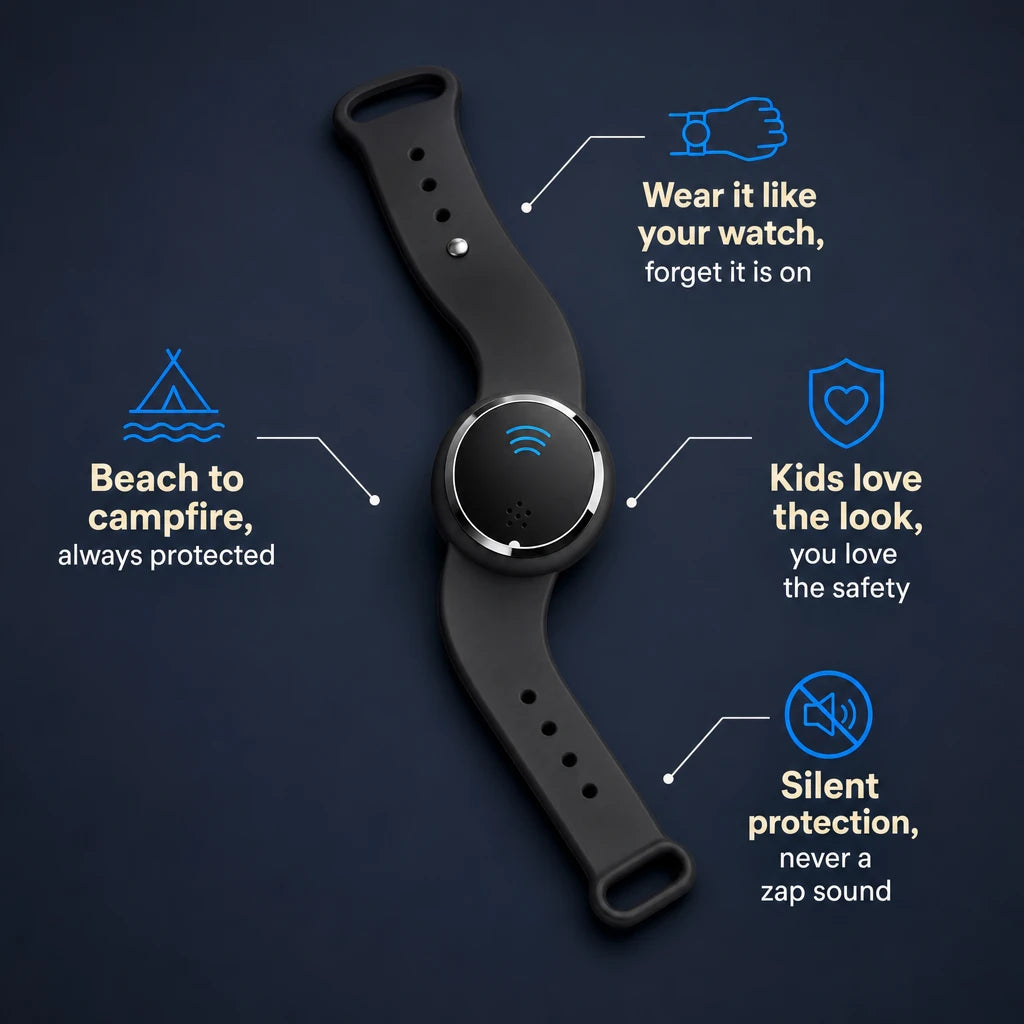 Ultrasonic Mosquito Repellent Watch Band