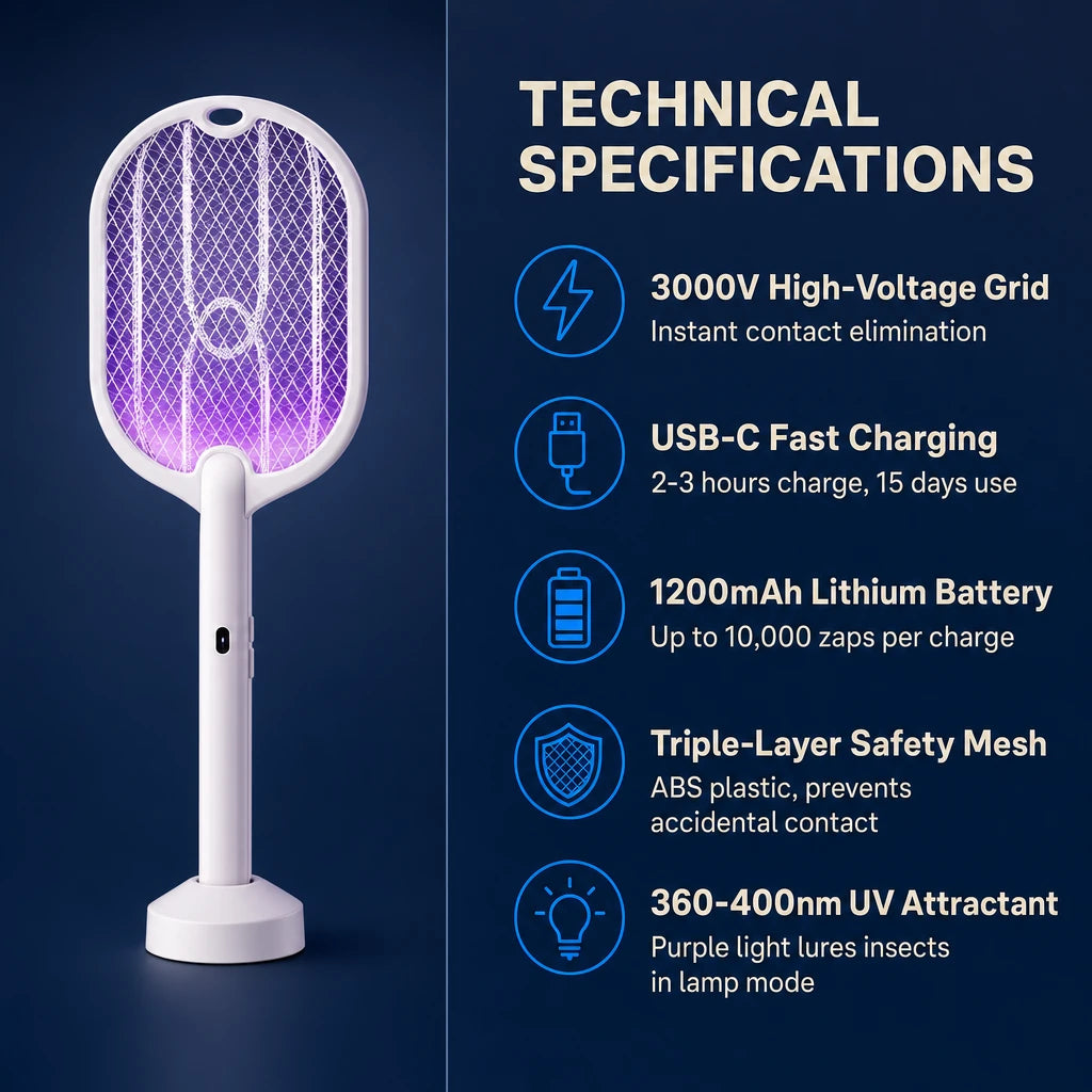 3000V Electric Mosquito Swatter