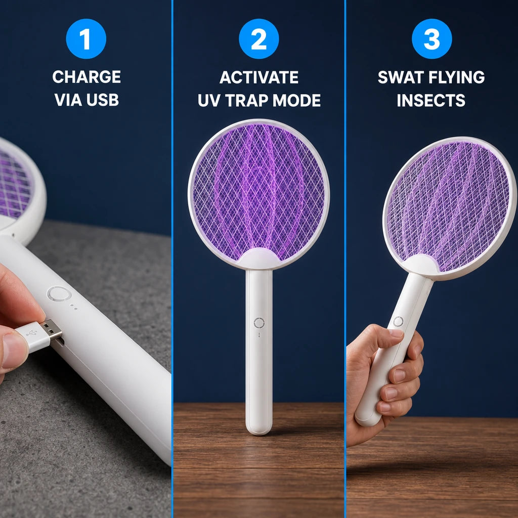 4-in-1 Foldable Electric Bug Zapper