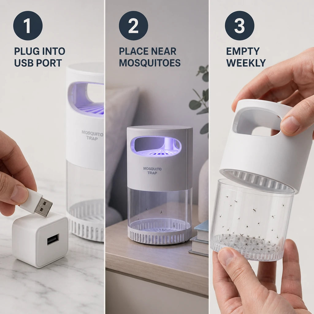 Advanced Bionic Mosquito Trap Lamp – USB Powered