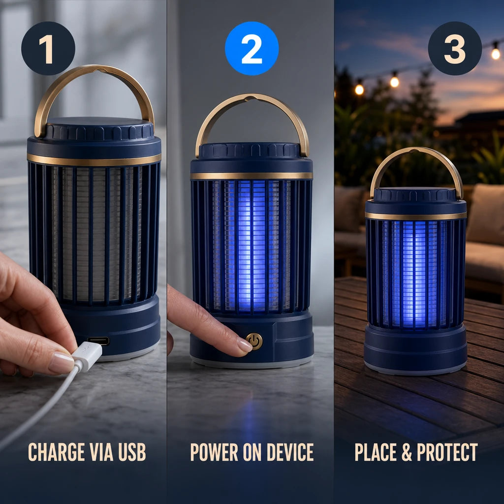 USB Rechargeable Mosquito Killer Lamp