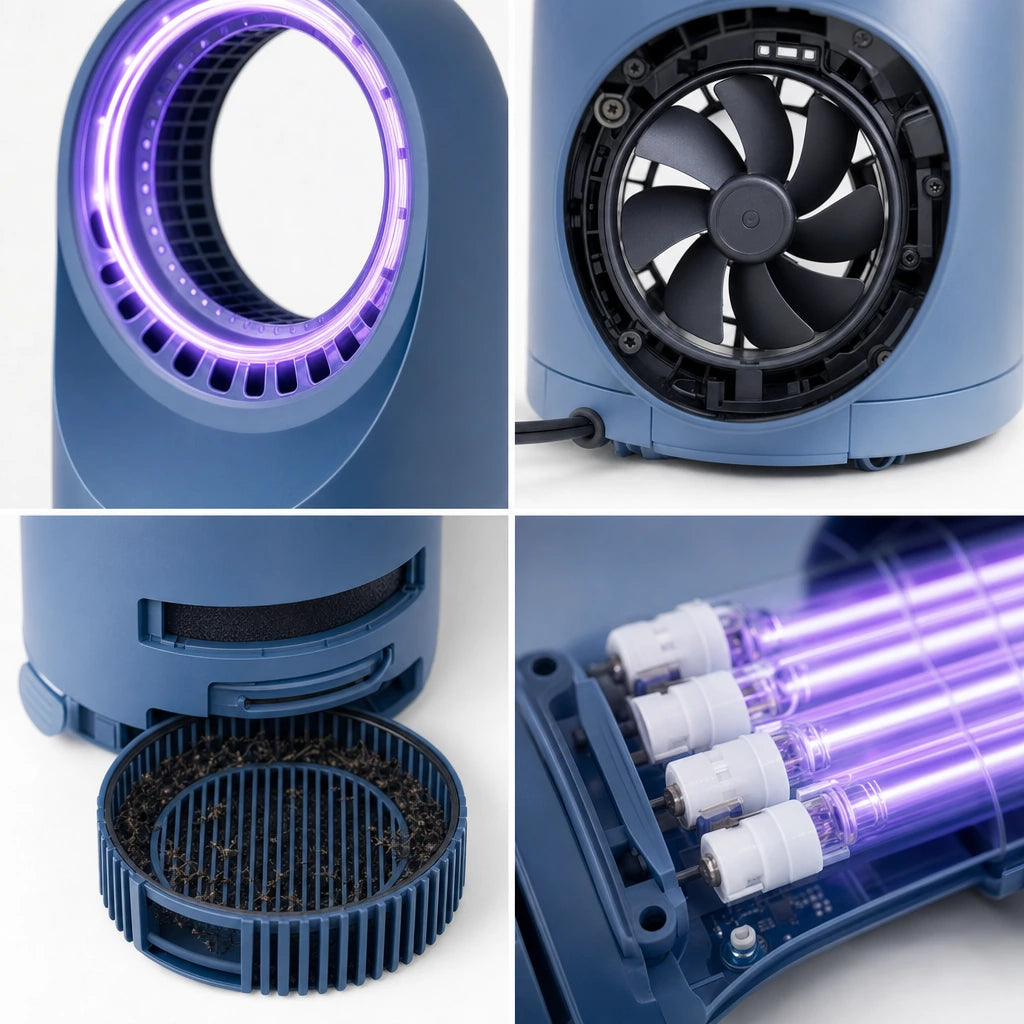 Block 2 — UV Mosquito Trap Lamp with Strong Suction