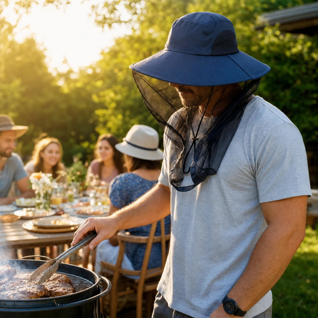 Block 1 — UV Protection Hat with Insect Mesh