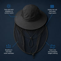 UV Protection Hat with Insect Mesh