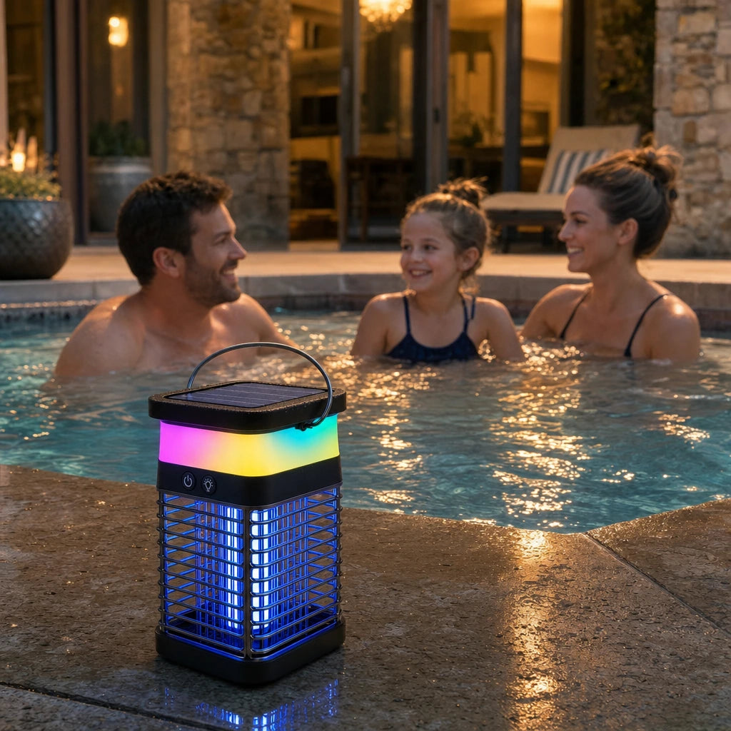 Block 3 — Waterproof Mosquito Killer Lamp with RGB Lighting